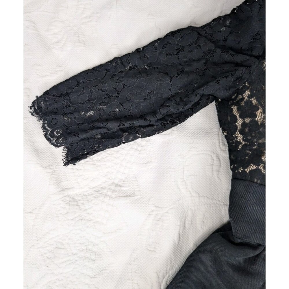 Eliza J women's Dress Size 12 Cris Cross Lace Top Fit & Flare Formal cocktail - Picture 7 of 16